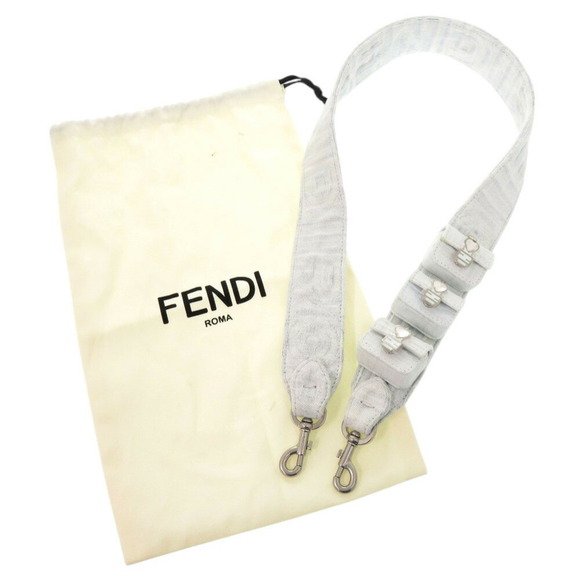 Fendi x MARC JACOBS Marc Jacobs Denim Stone Blue White Shoulder Strap 0847FENDI - Picture 3 of 7